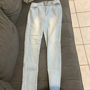 Light wash jeans